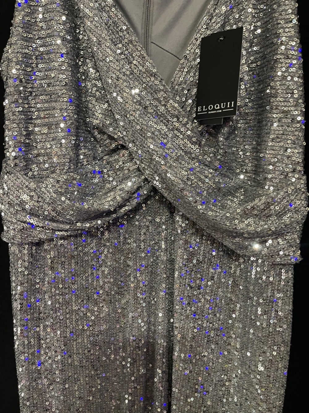 Sequin evening dress - Picture 3 of 8